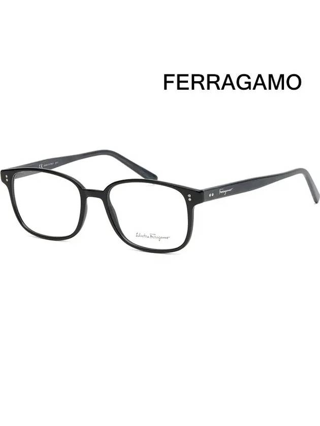 glasses frame SF2915 004 light square horn rim black - SALVATORE FERRAGAMO - BALAAN 1