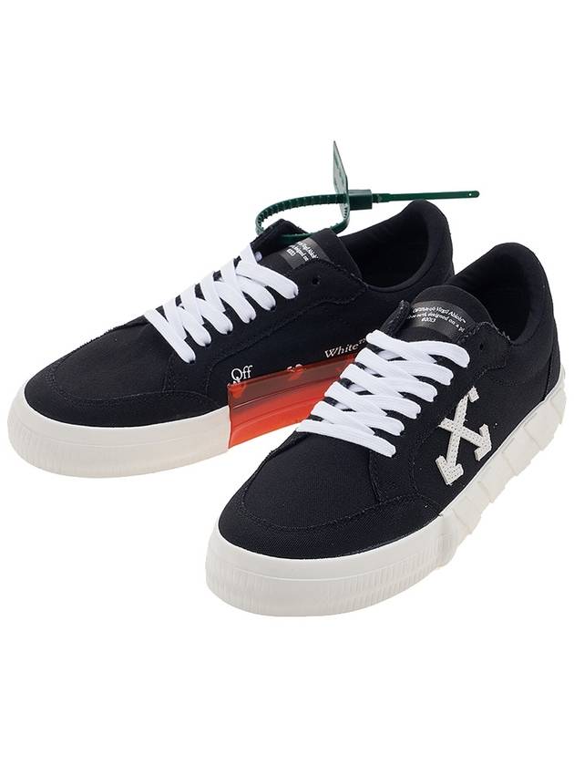 Arrow Low Vulcanized Low-Top Sneakers Black - OFF WHITE - BALAAN 2