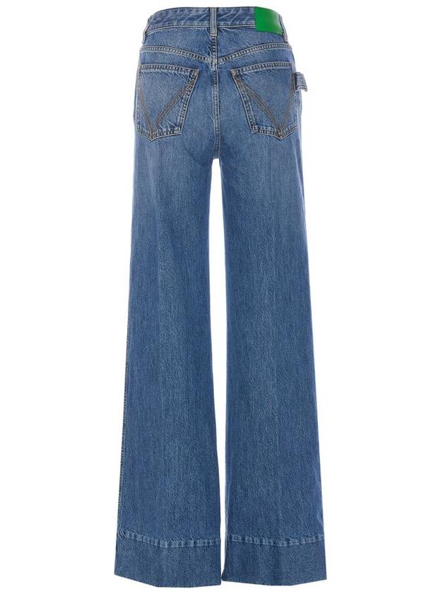 Women's Vintage Wide Jeans Blue - BOTTEGA VENETA - BALAAN 3