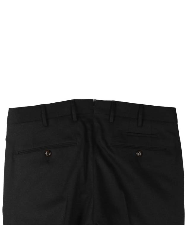 Virgin Wool Skinny Fit Slacks Black - PT TORINO - BALAAN 5