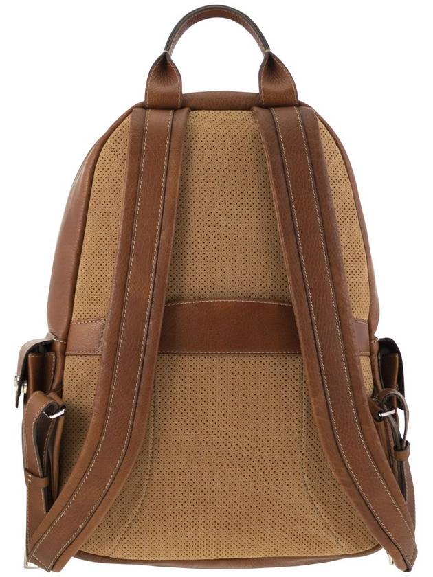 Calfskin backpack with grain - BRUNELLO CUCINELLI - BALAAN 2