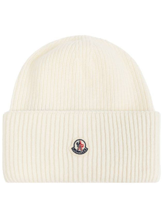 wool beanie white - MONCLER - BALAAN 1