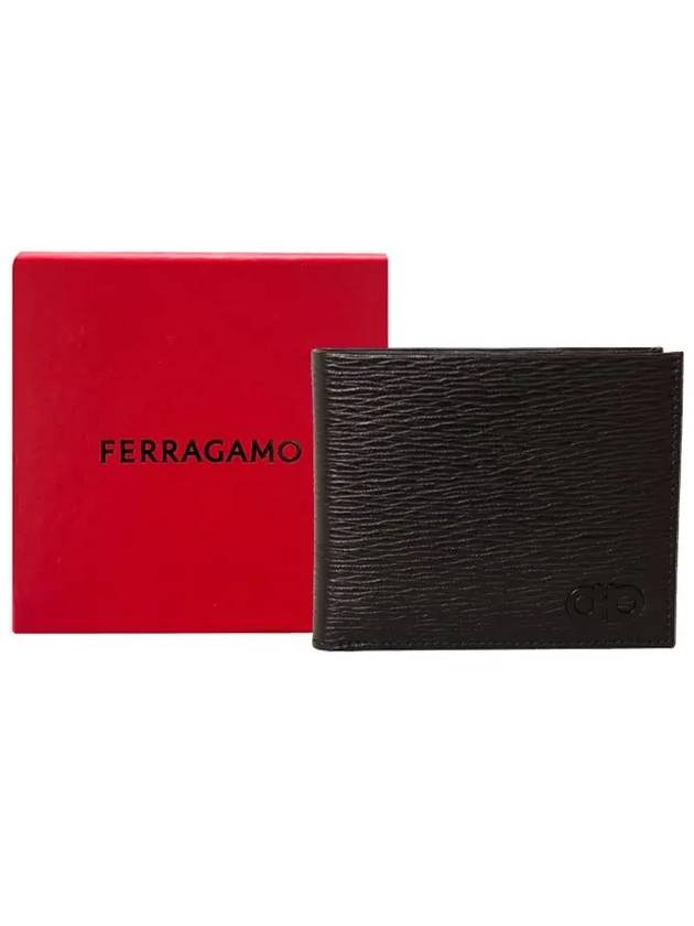 Gancini Half Wallet Black - SALVATORE FERRAGAMO - BALAAN 6