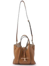 T Timeless Leather Shopping Mini Tote Bag Brown - TOD'S - BALAAN 3