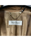 Women's Tebe Teddy Fabric Cape Camel - MAX MARA - BALAAN 8