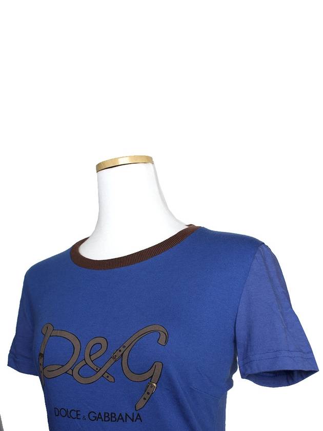 Blue lettering t shirt XS - DOLCE&GABBANA - BALAAN 4