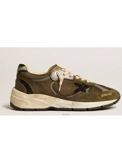 Dad Star Distressed Finish Low Top Sneakers Khaki - GOLDEN GOOSE - BALAAN 2