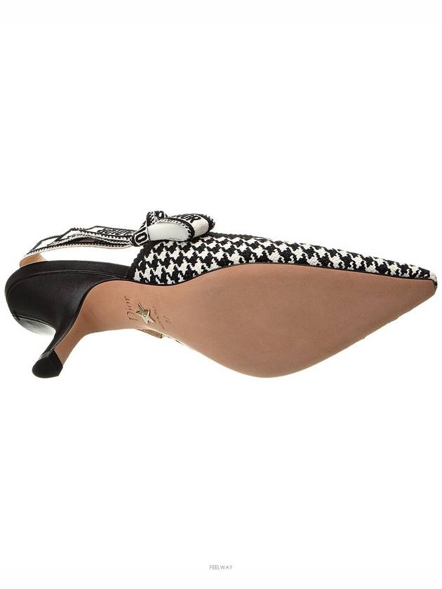 J'adior Micro Houndstooth Slingback Heels - DIOR - BALAAN 4