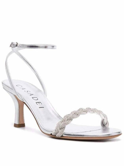 Venezia Blade  Silver Leather Sandals - CASADEI - BALAAN 2