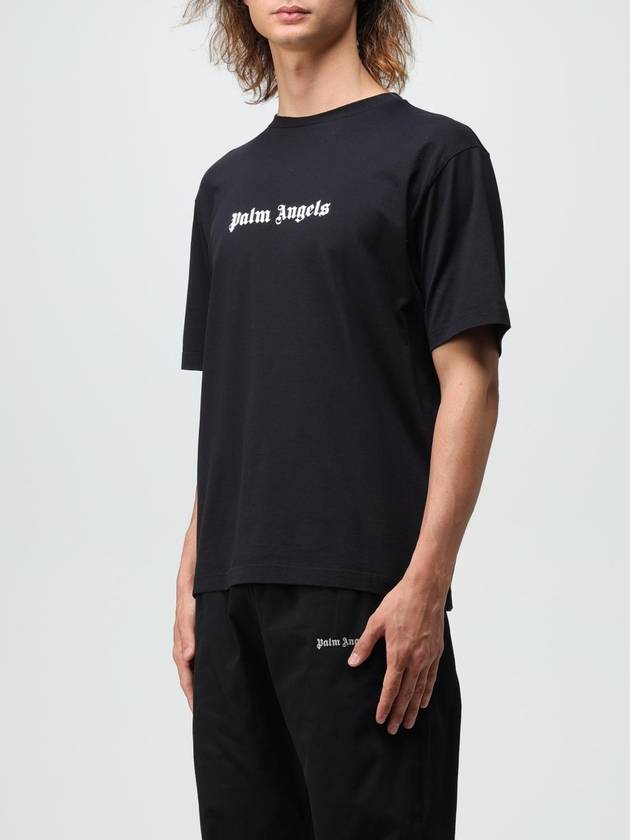 Palm Angels cotton T-shirt with printed logo - PALM ANGELS - BALAAN 4