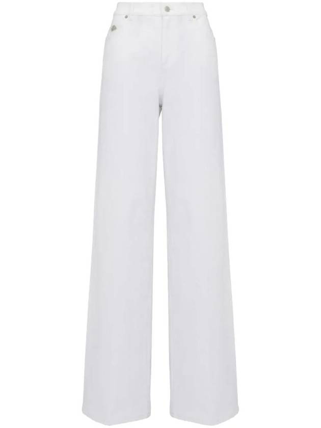 Denim Straight Pants 780823QMACM 9000 WHITE - ALEXANDER MCQUEEN - BALAAN 2