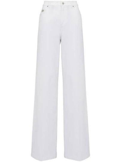 Denim Straight Pants 780823QMACM 9000 WHITE - ALEXANDER MCQUEEN - BALAAN 2