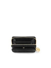 Women's Lou Monogram Lambskin Half Wallet Black - LOUIS VUITTON - BALAAN 4