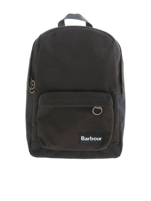 Logo Patch Backpack Navy Olive - BARBOUR - BALAAN 1