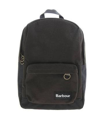 Logo Patch Backpack Navy Olive - BARBOUR - BALAAN 1