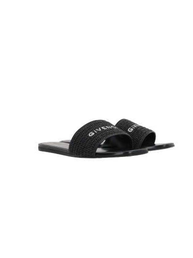 4G Raffia Slippers Black - GIVENCHY - BALAAN 5