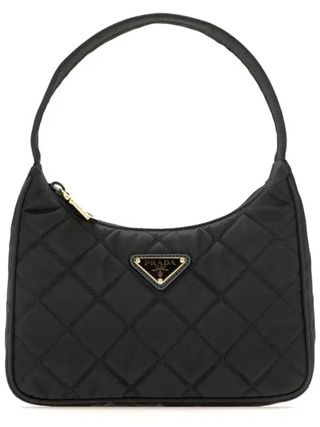 Nylon Quilted Hobo Tote Bag Black - PRADA - BALAAN 3