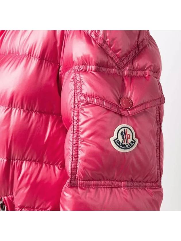 Women's Dalles Logo Patch Short Padding Fuchsia - MONCLER - BALAAN 4