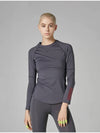 Color Block Compression Long Sleeve T-Shirt Grey - ATHPLATFORM - BALAAN 1