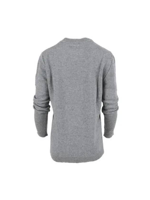 Y PROJECT Logo Jacquard Wool Blend Knit MPULL88 S25 Y62 GRAY - Y/PROJECT - BALAAN 2