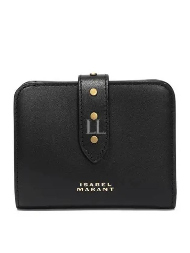 Logo Print Half Wallet Black - ISABEL MARANT - BALAAN 2