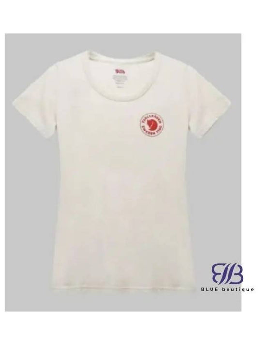 Women s 1960 Logo T Shirt Chalk White 83513 113 W - FJALL RAVEN - BALAAN 1
