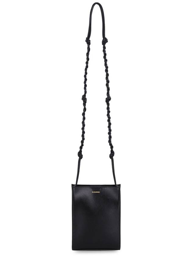 Tangle Smooth Leather Small Cross Bag Black - JIL SANDER - BALAAN 6