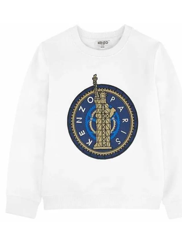 Kids Eiffel Tower Sweatshirt White KH15055 01 - KENZO - BALAAN 2