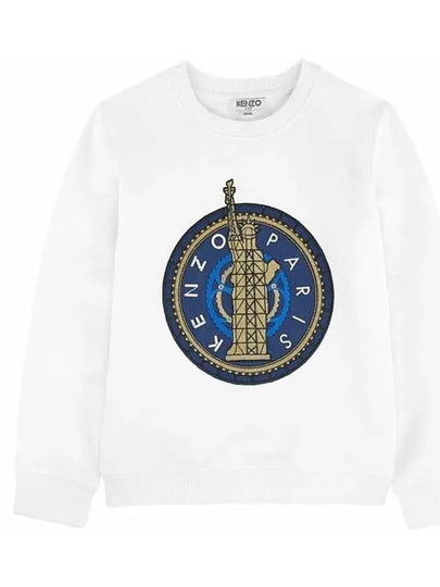 Kids Eiffel Tower Sweatshirt White KH15055 01 - KENZO - BALAAN 2