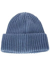 Signature Goggles Wool Beanie Blue - CP COMPANY - BALAAN 4