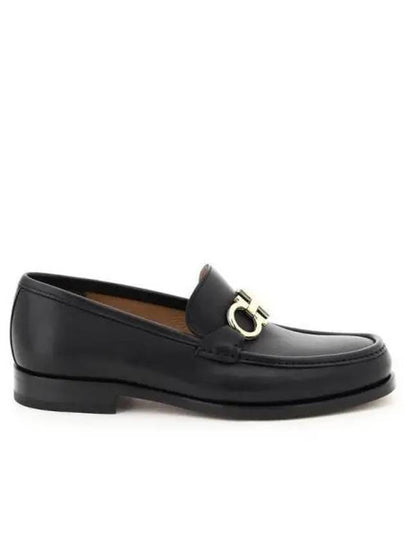 Rolo Gancini Loafers Black - SALVATORE FERRAGAMO - BALAAN 2