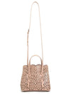 Mina 20 Vienne Wave Lux Calfskin Tote Bag Salmon - ALAIA - BALAAN 9