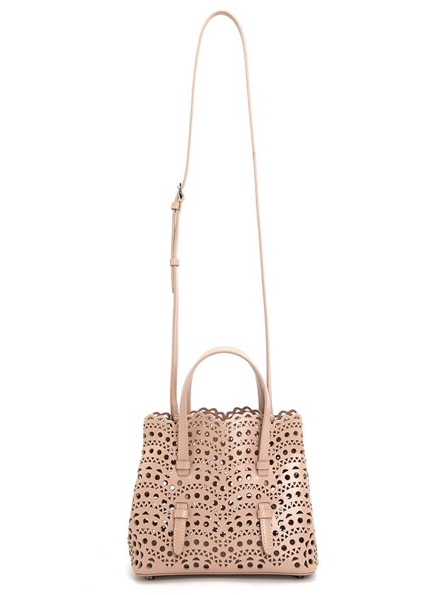 Mina 20 Vienne Wave Lux Calfskin Tote Bag Salmon - ALAIA - BALAAN 9