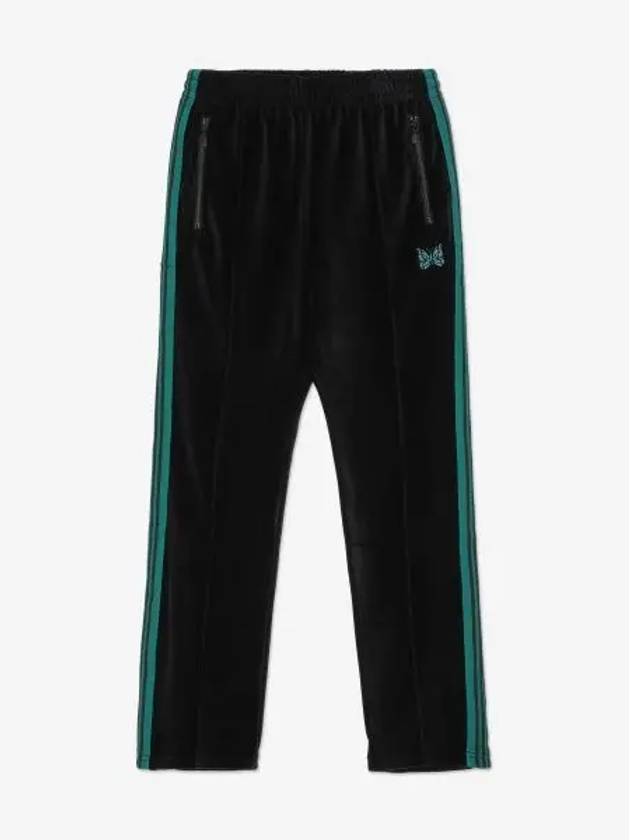 Velor narrow track pants black OT235BLACK - NEEDLES - BALAAN 1