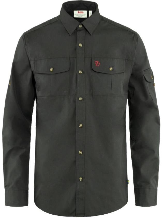 Singi trekking long sleeve shirt dark gray - FJALL RAVEN - BALAAN 1