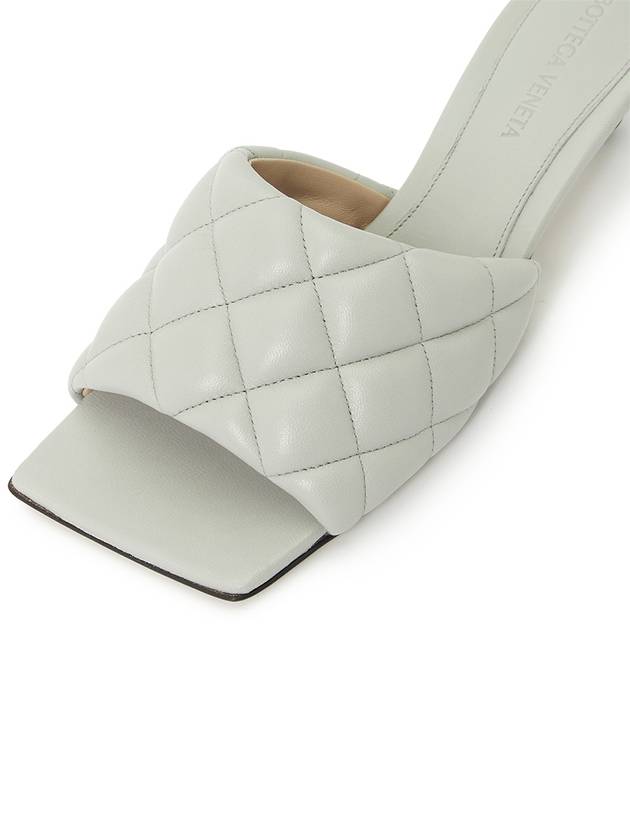 Padded Leather Mule Light Grey - BOTTEGA VENETA - BALAAN 8