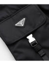 Re-Nylon Buckle Strap Pocket Track Pants Black - PRADA - BALAAN 6