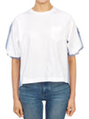 24 ss cotton poplin x cotton jersey t-shirt 2407311185 B0031065351 - SACAI - BALAAN 4