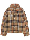 Kids Vintage Check Quilted Jacket Beige - BURBERRY - BALAAN 1