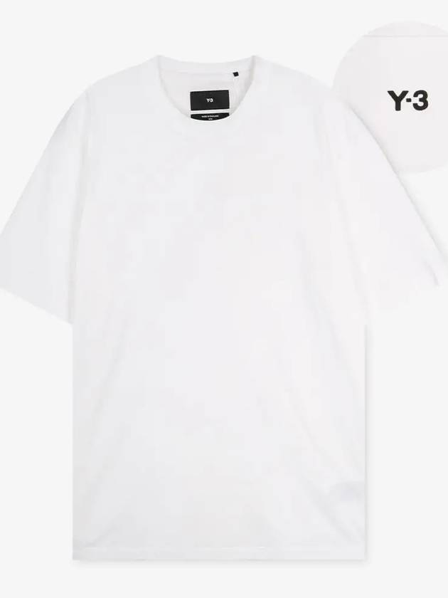 Logo Patch Relaxed Fit Short Sleeve T-Shirt Core White - Y-3 - BALAAN 3