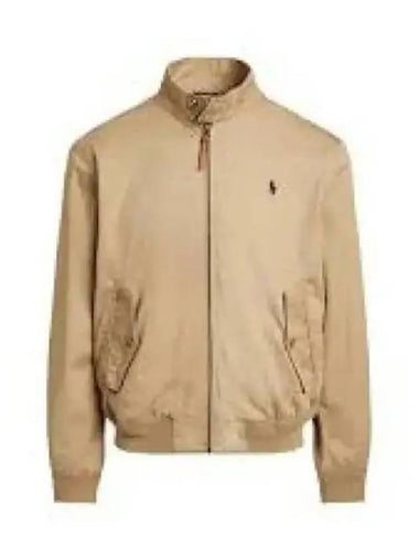 Embroidered Pony Logo Chino Bomber Jacket Beige - POLO RALPH LAUREN - BALAAN 1