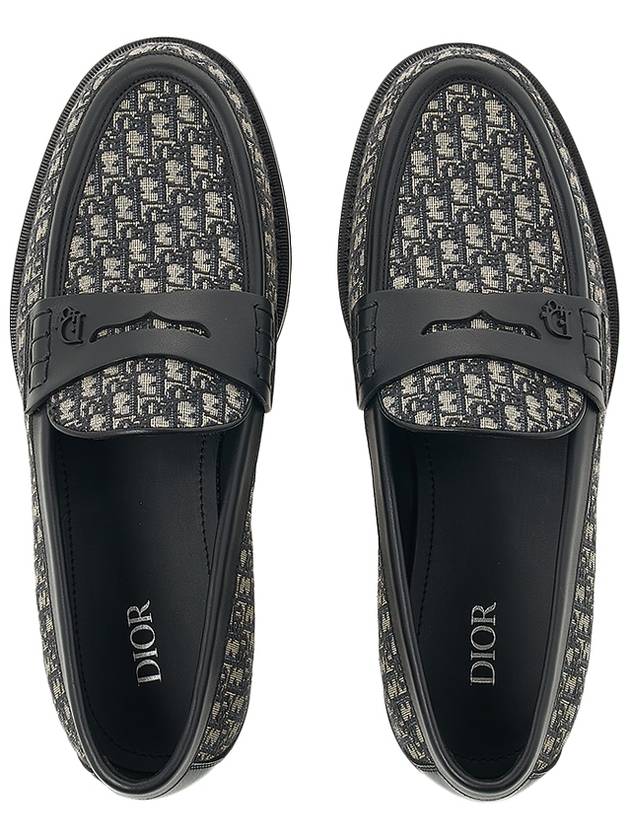 Essentials Granville Oblique Jacquard Loafer Black - DIOR - BALAAN 7