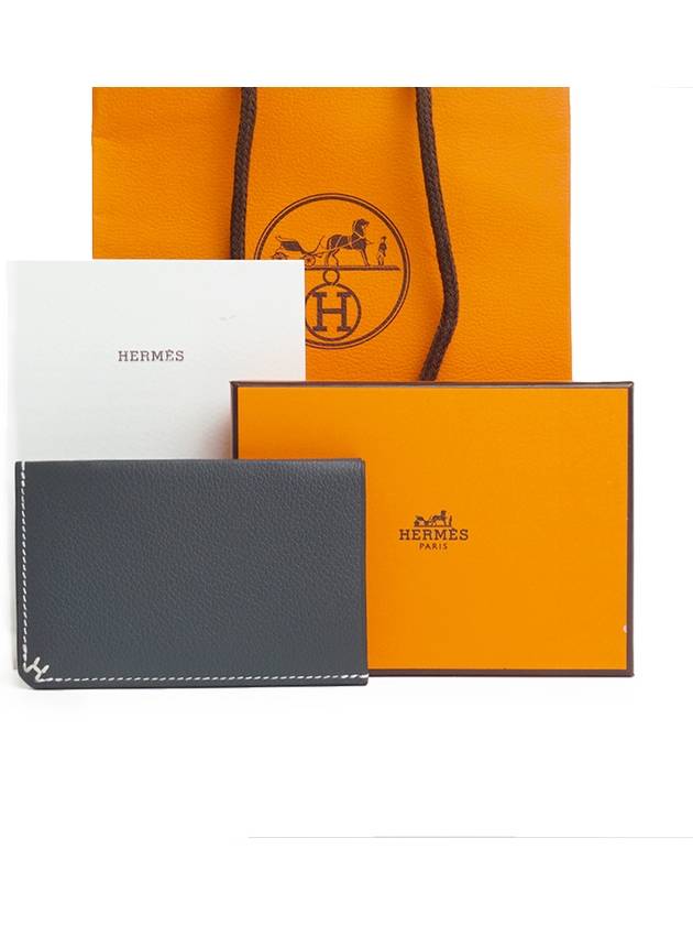 H Sellier Card Wallet Card Wallet Gris - HERMES - BALAAN 2