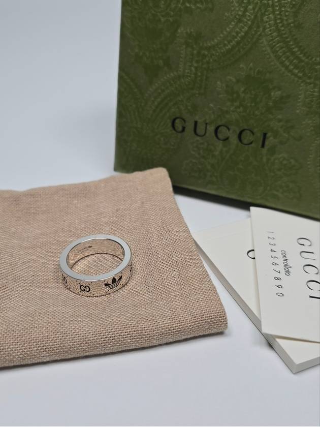 x Adidas Interlocking G Logo Ring No 13 - GUCCI - BALAAN 1