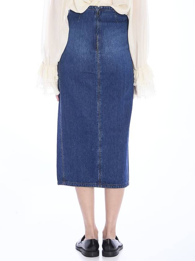 Denim Midi Skirt - CHLOE - BALAAN 4