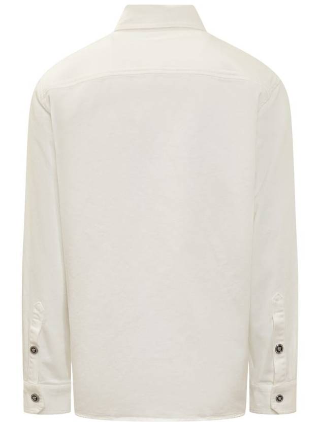 Long Sleeve Shirt 1013887 1A100321D110 White - VERSACE - BALAAN 3