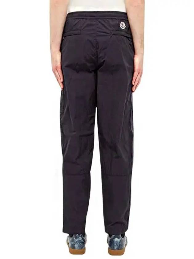 nylon track pants navy - MONCLER - BALAAN.