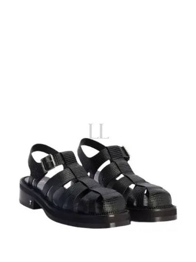 Leather Fisherman Sandals Black - AMI - BALAAN 2