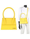 Le Grand Chiquito Leather Large Tote Bag Yellow - JACQUEMUS - BALAAN 2