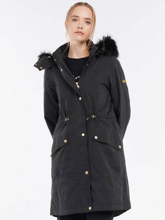 International Women's Long Fur Hooded Jacket INTERNATIONAL CAMDEN JACKET - BARBOUR - BALAAN 2